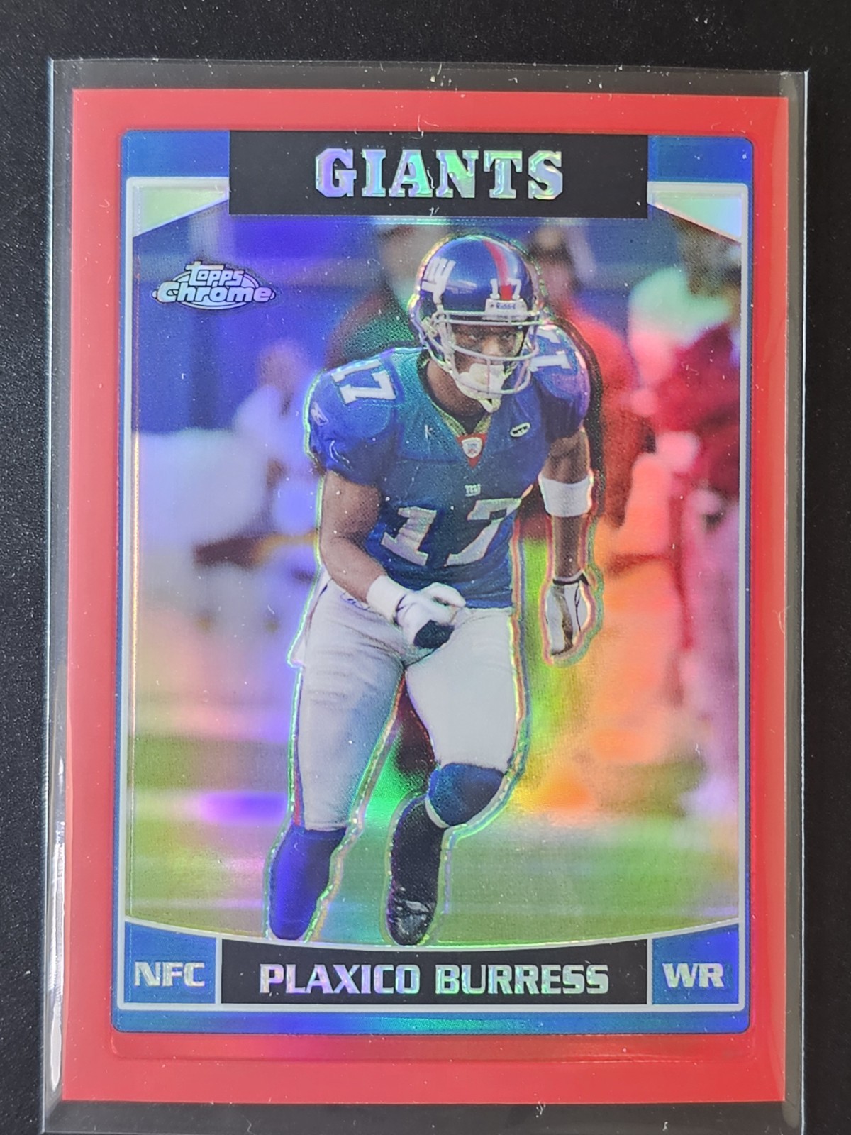 2006 Topps Chrome Red Refractor #134 Plaxico Burress /259 Rare SP