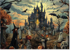 500 Piece Jigsaw Puzzle for Adults- Spooky Scary the Witch'S Castle  