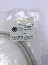 PS2 KEYBOARD MOUSE 6 FT MALE-TO-FEMALE PS/2 CABLE BLACK BOX EVMPS03-0006-MF