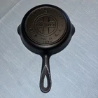 Griswold No 3 Cast Iron Skillet 709B-Large Block Logo with Heat Ring Flat Restor