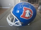 JOHN ELWAY Autographed Throw Back Authentic Denver Broncos Helmet (JSA)