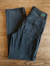 Vtg Empyre Tori Denim Jeans Womens Sz 3 28x30 Carpenter Baggy Skater Black Wash