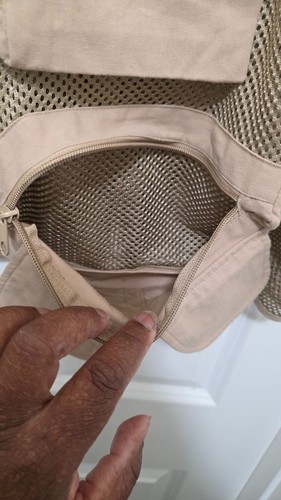 Gilet da Pesca Redington Beige 2XL/3XL con Tasche Multiple e Schienale in Rete per Outdo - Foto 7 di 8