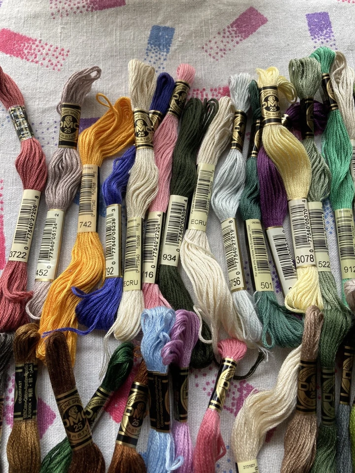 Lot of 60 Assorted Color DMC Floss Plus Bonus - Image 3 of 4