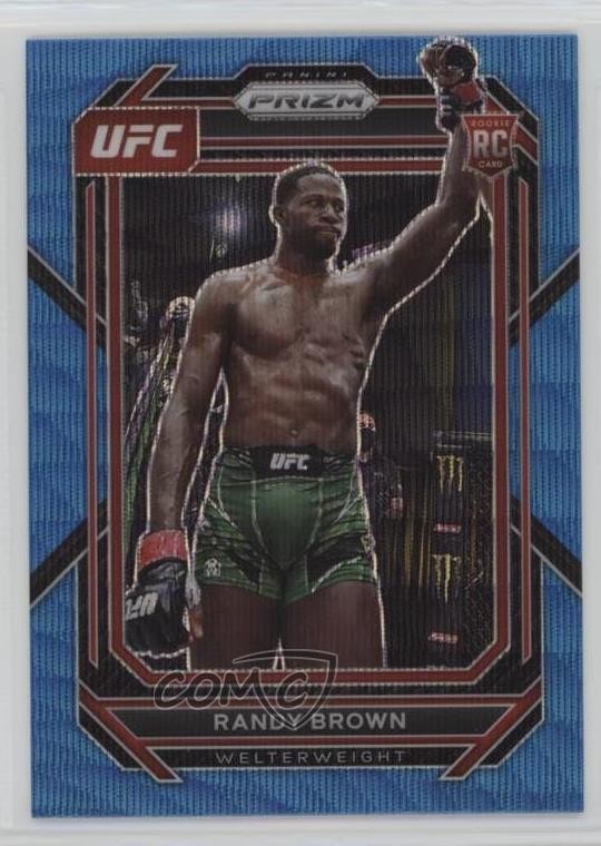 2023 Panini Prizm UFC Blue Wave Prizm Randy Brown #106 Rookie RC 1u6