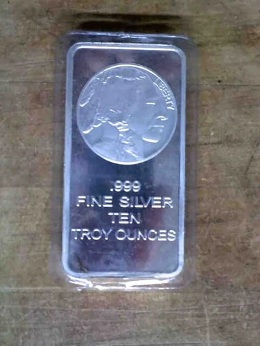 Silvertowne Mint Buffalo Design 10 oz Silver Bar - Sealed