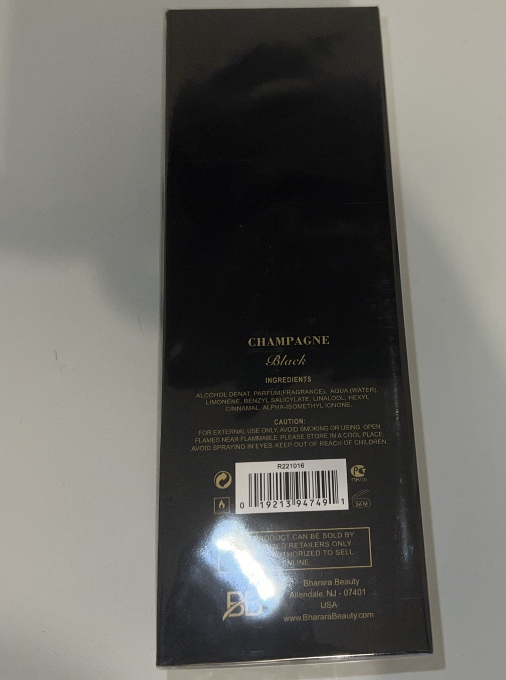 Champagne Black By Bharara Beauty 3.4 FL OZ / 100 ML Eau De Parfum Spray Unisex