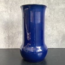 Vintage Watcombe Torquay Large Blue Vase 19.5cm High