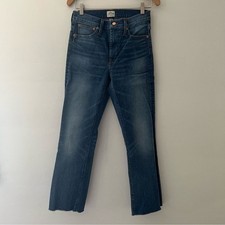 J Crew Jeans Billie Boot Crop Size 27 Tall Dark Blue Denim