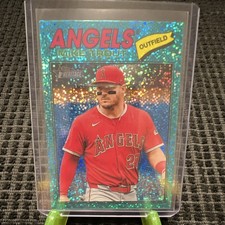Topps 2026 Heritage Teal Sparkle Mike Trout Los Angeles Angels #163