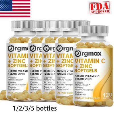 Vitamin C and Zinc Supplement  Vitamin C with Zinc 25 mg Antioxidant Supplements