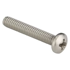 Zoro Select U51122.016.0100 8-32 X 1 In Phillips Pan Machine Screw, Plain