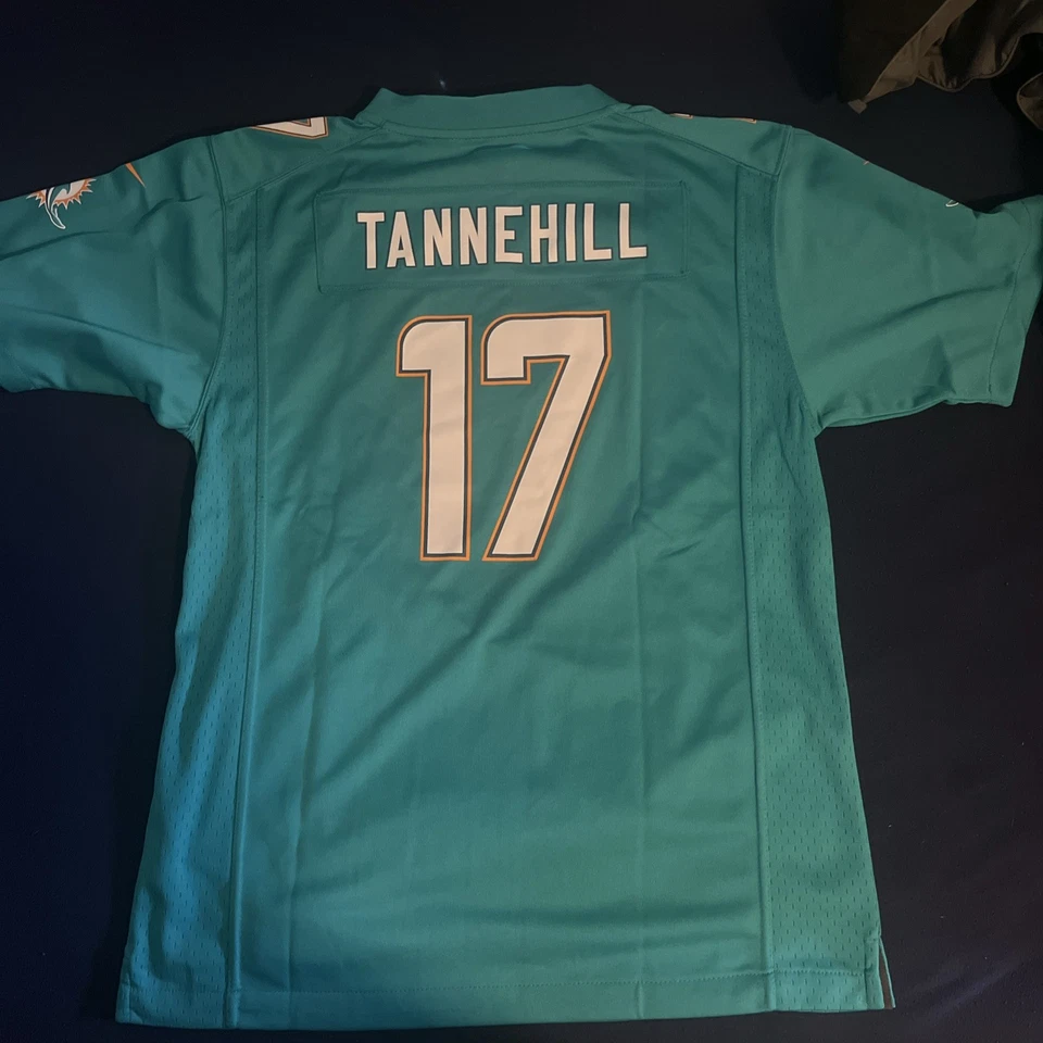 Ryan Tannehill #17 Nike On Field Miami Dolphins NFL Football Jersey Youth XL - Image 2 of 2