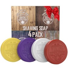 Viking Revolution Shaving Soap 4 Pack 2.5 oz Sandalwood Clary Sage Cedar