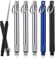 6 PCS Portable Toothpicks, Metal Titanium Toothpicks, Reusable Toothpicks, Pocke