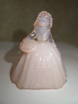 Pretty Pink Boyd Glass Miniature Elizabeth Lady Figurine 2 1/2'' NICE