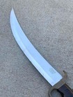 Vtg. Jaws 722 Curved 440 Stainless Steel Sword Knife with Alligator Style Sheath — photo 3