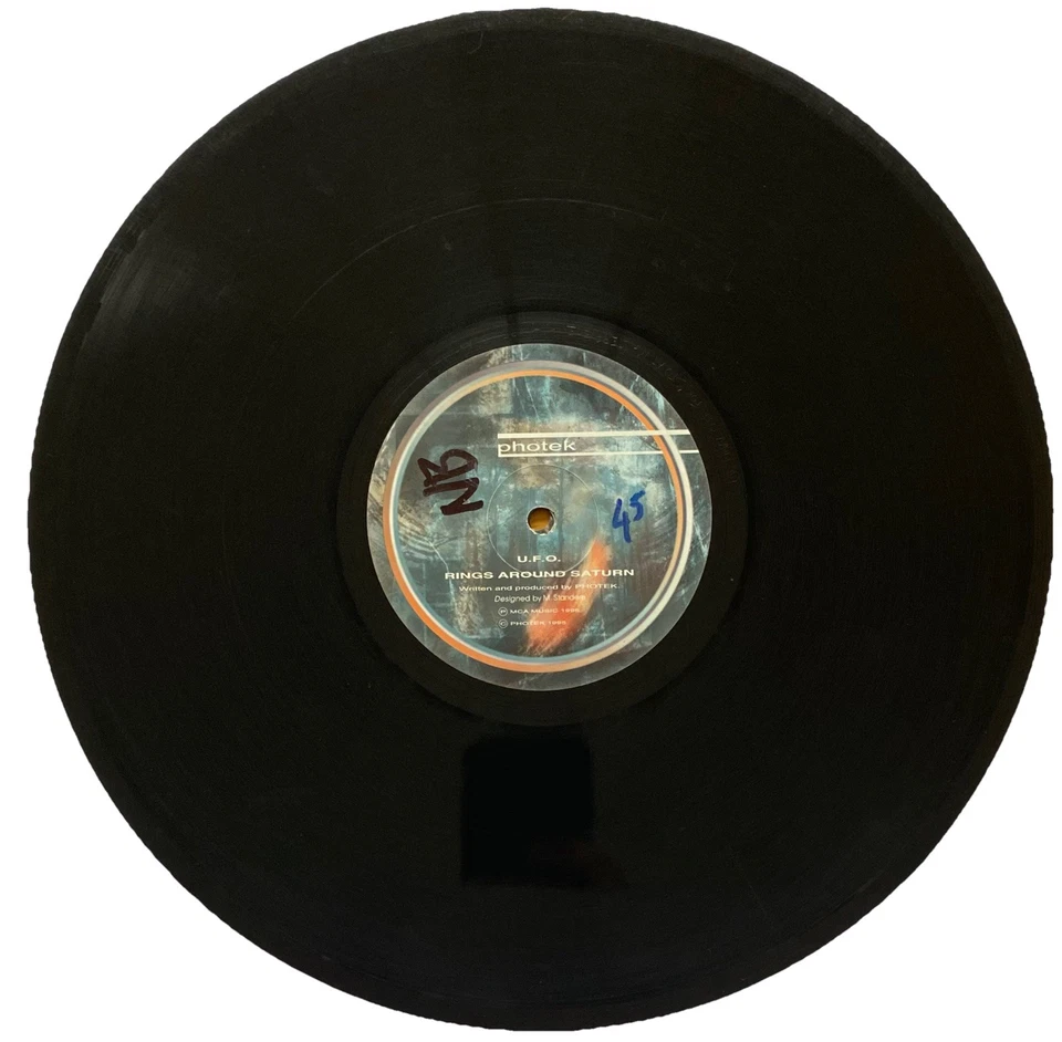 PHOTEK - UFO / RINGS AROUND SATURN 12” PTK06 DRUM ‘N’ BASS JUNGLE SENTINEL 1995 - Image 3 of 4
