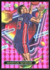 4525J 2023-24 Topps Chrome Cosmic #172 Marcus Sasser Pink Galaxy Refractors