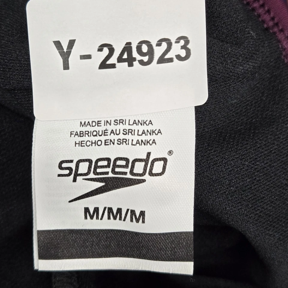 Speedo Women Swimwear M Purple Nylon Polyester One-Piece Athletic Sleeveless - Image 2 of 4