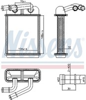 WäRmetauscher Innenraumheizung Nissens 707313 FüR VW Touareg 7LA 7L6 7L7 7P5 7P6
