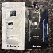 VERB GHOST SHAMPOO CONDITIONER 10ML DUO SAMPLE FOIL PACKS New