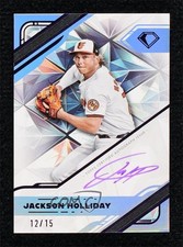 2025 Diamond Icons White Polychromatink Purple 12/15 Jackson Holliday Auto tw0