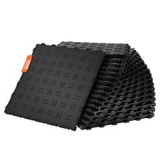 VEVOR Garage Tiles Interlocking 12x12 in 50 Pack Garage Flooring Tiles Black