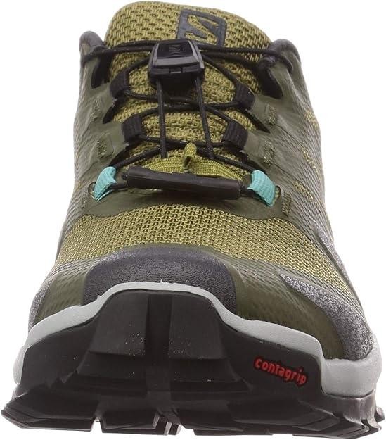 Nuove scarpe da trekking donna Salomon XA Rogg Gore Tex impermeabili trail taglia 7 verdi