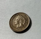 1862 Indian Head Cent Penny - Civil War Date, XF