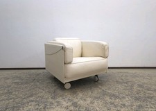 Poltrona Frau Twice Sessel beige Designersessel Ledersessel Chair