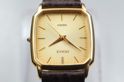 1993 [Near MINT] SEIKO Dolce 8N41-5160 SGP30 Quarz Herrenuhr 27mm
