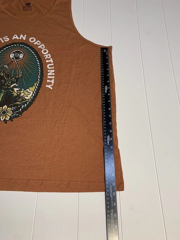 Regata masculina The Lift Box laranja “Everyday is an Opportunity” 3XL - Imagem 4 de 4