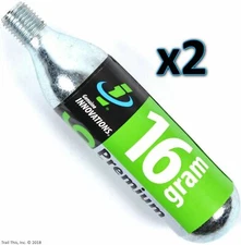 Innovations 16g Threaded Co2 Cartridges Bike Refill Gram Multi-Lots Pump