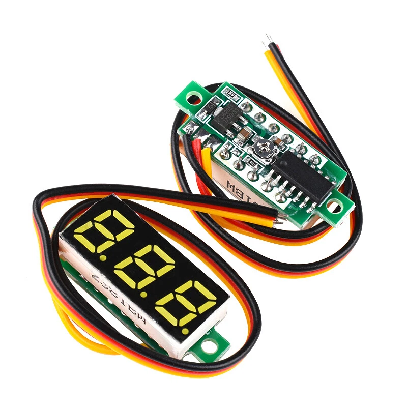 Mini Voltmeter Tester LED Digitalanzeige Spannungsmesser 0,28" / 0,36" Mulitcolor - Bild 3 von 4