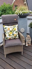 Funda Cojín Calisini Limón Amarillo 40x40 cm Calidad Ikea