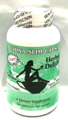 China Slim Caps 180 capsules/ 525 mg - Herbal Delight - Exp: 01-2027