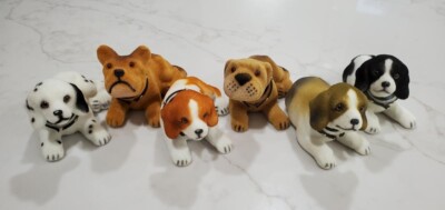 6 Bobble Dogs 6.5'' PIT BEAGLE TERRIER SPANIEL  IMPORTANT U get Double of 1 style