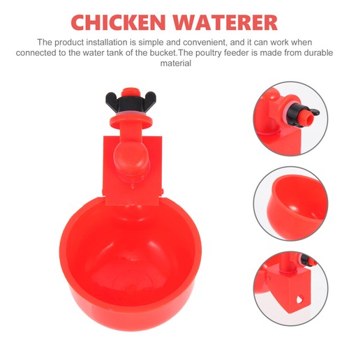 Automatische Trinkschale Hühnerwasserschale Futter- Und Tränkenset Für Küken - Bild 8 von 12