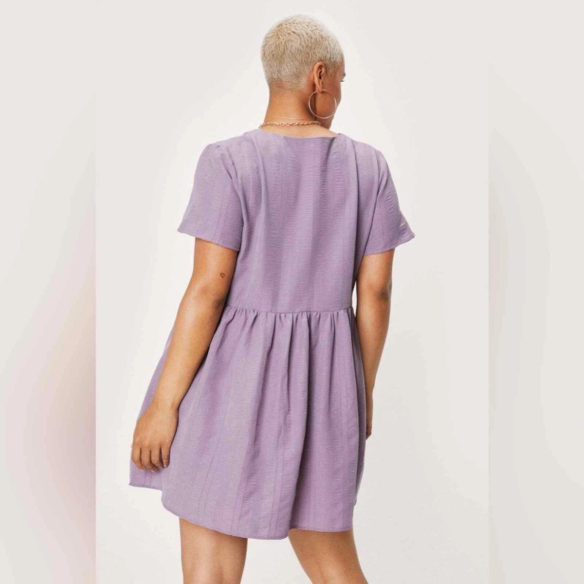 Button down smock clearance dress