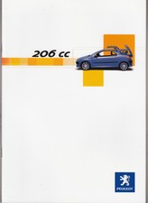 Peugeot 206  CC  Prospekt  Brochure  28  Seit...