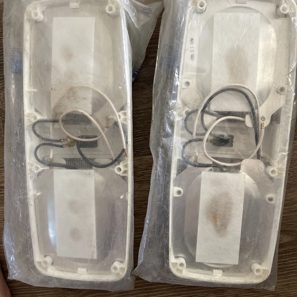 3493213-23 Interior Light Double Euro White #1 Base Optic Lens “2 Pack” RV 12in - Image 3 of 3