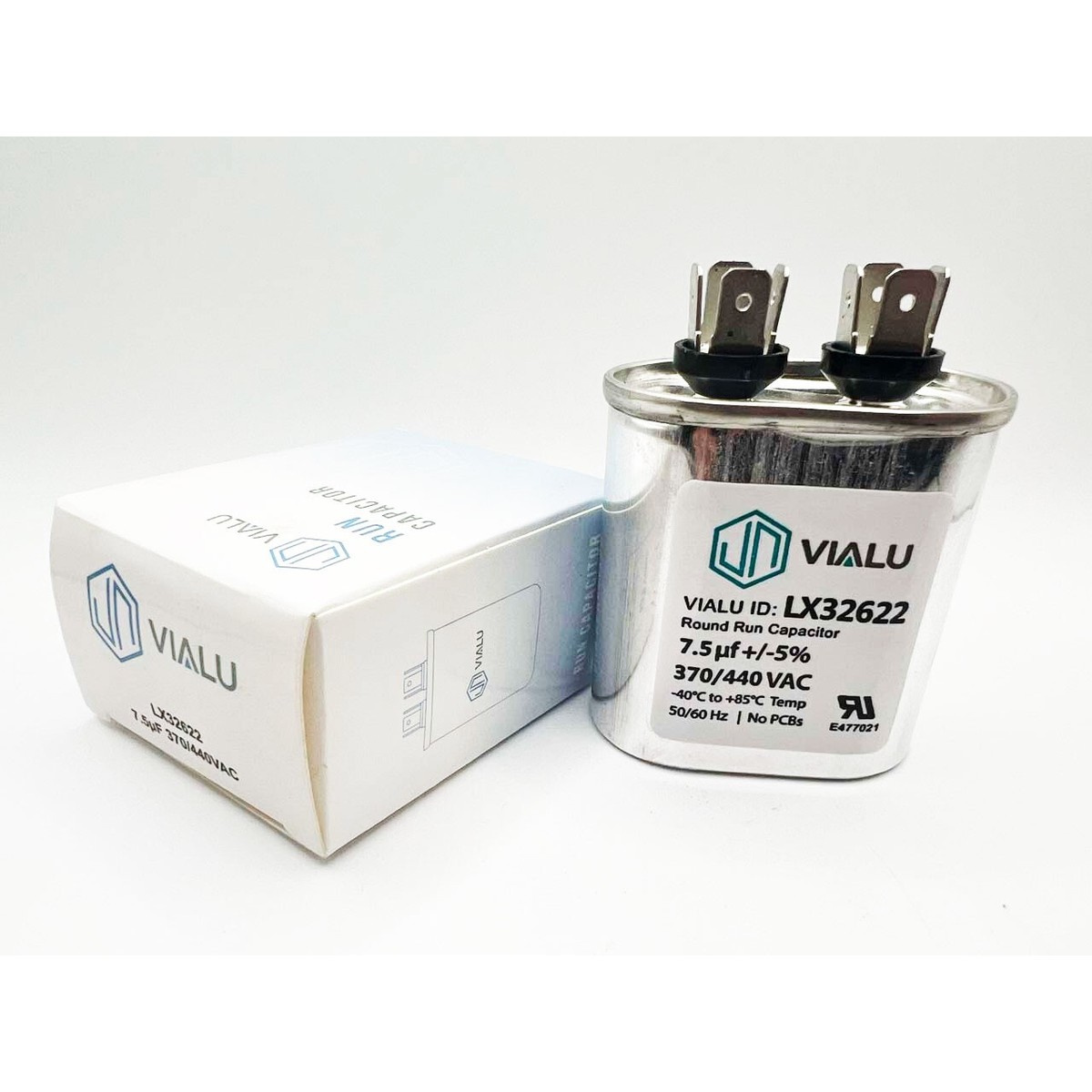 80 7.5 UF MFD X 370 / 440 VAC Motor Run Capacitor AmRad USA2223B - Made In USA - Foto 9