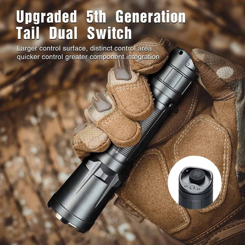 KLARUS XT11GT Pro 3300 Lumens Ultra Bright LED Rechargeable Tactical Flashlight - Image 2 of 4