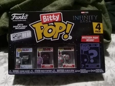 Funko Bitty POP!: MARVEL INFINITY SAGA Series 1-4 Pack+ Bitty Display Shelf NEW
