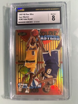 1997 Fleer Ultra Court Masters #CM3 KOBE BRYANT CSG 8 | eBay
