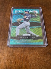 2020 Panini Christian Yelich Brilliance Blue Wave Prizm #B-6