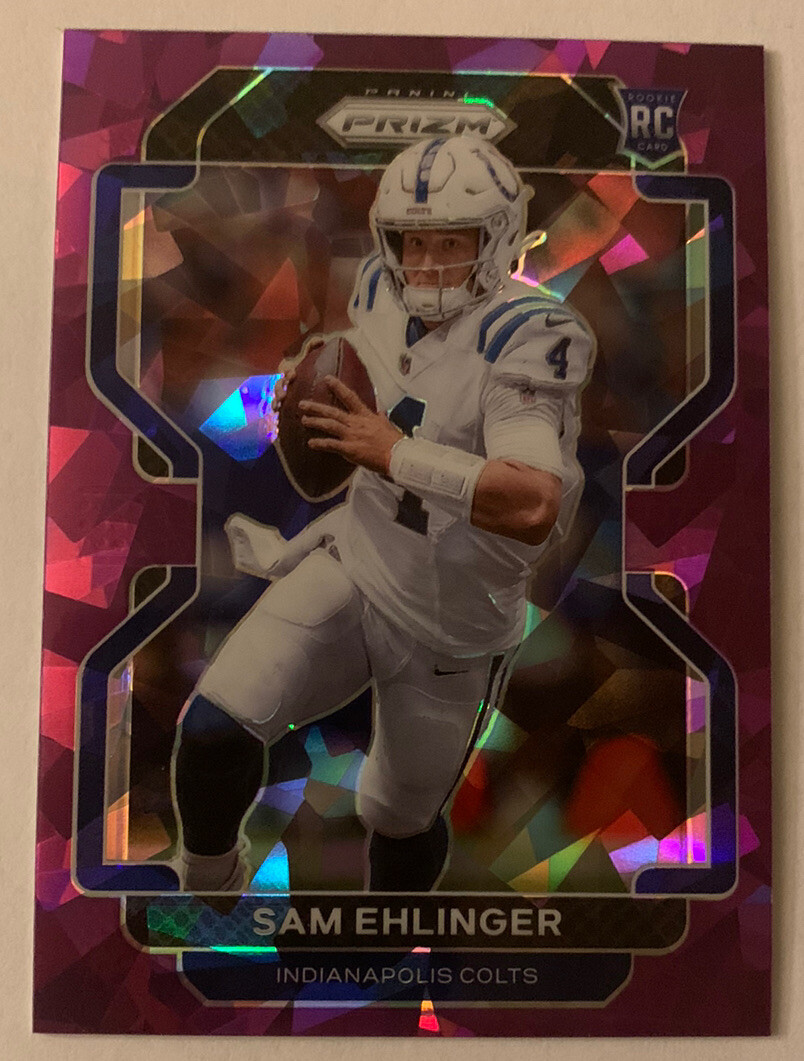 2021 Panini Prizm Sam Ehlinger Purple Ice Prizm Rookie RC /225 Clean