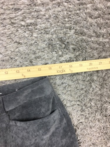 Christopher & Banks Corduroy Pants Womens Size 10 Gray Career Straight Leg - Picture 7 of 13