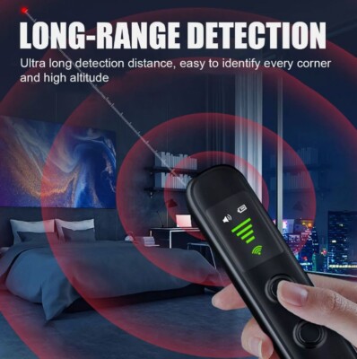 Upgraded Camera Detector - Anti Spy RF Signal Scanner For Hidden Cameras & GPS Trackers